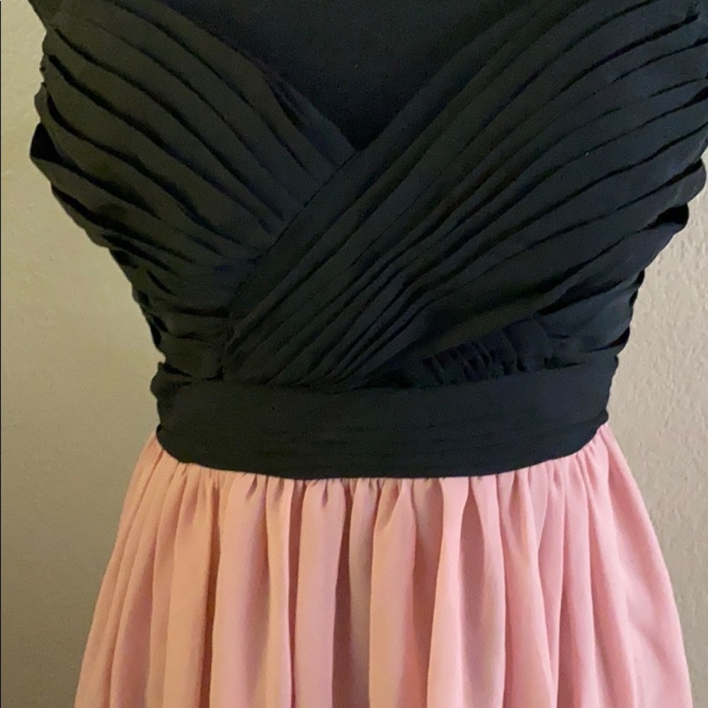 Hailey Logan Black & Pink Cocktail Dress